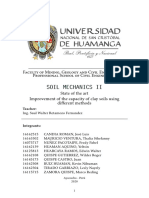 Improvement of the capacity of clay soils using different methods