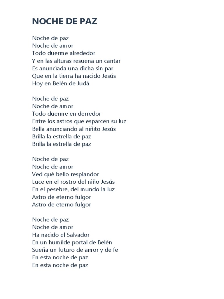 Noche de Paz | PDF