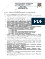 Circular 13 de 2020. Orientaciones Pedagógicas para Finiquitar El Segundo Periodo PDF