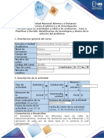 Guía actividades y Rúbrica de evaluación - Fase 3. Planificar y Decidir - Identificación de tecnologías y diseño de la solución del problema.docx