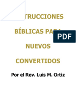 INSTRUCCIONES BIBLICAS PARA LOS RECIEN CONVERTIDOS