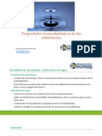 Propiedades Termodinámicas de Las Sustancias PDF