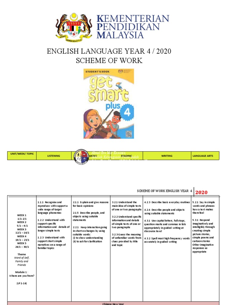 Sow year 4 pdf english language word