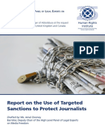Report On The Use of Targeted Sanctions To Protect Journalists IBAHRI February 2020 3
