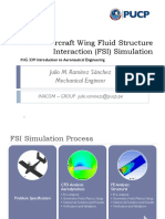 Aircraft Wing FSI Simulation in ANSYS