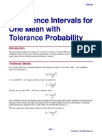 Confidence Intervals For One Mean With Tolerance Probability PDF