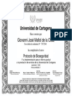 Protocolo de Bioseguridad - Obtener Certificado