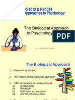PS1012 & PS1014 Approaches To Psychology