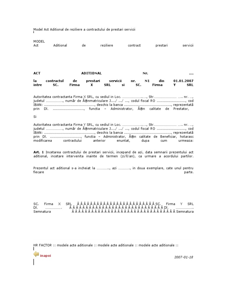 Model contract prestari servicii pdf