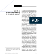 Evaluacion de La Tecnología Empleada en La Atención de La Salud PDF