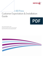 Xerox Versant 80 Press: Customer Expectation & Installation Guide