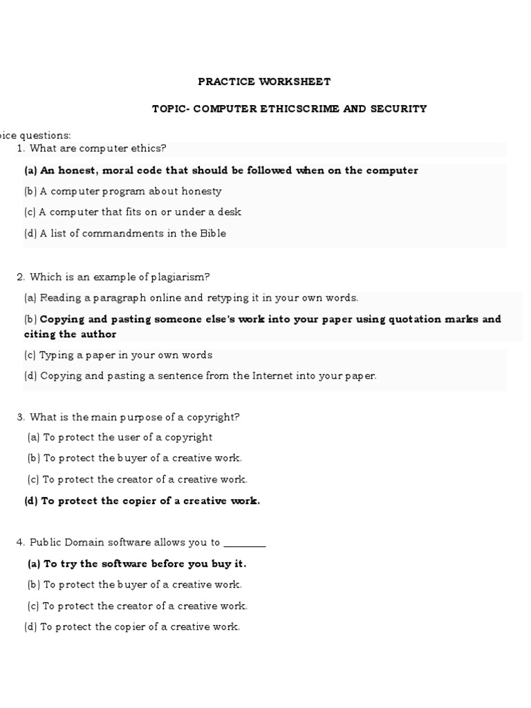 worksheet computer ethics crime and security pdf security hacker password