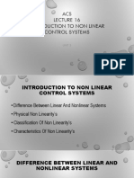 ACS Introduction To Non Linear Control Systems: Unit 3