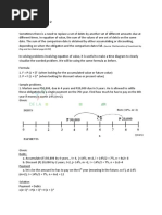 Module 3 Lecture Note 2 Equation of Value: (Source: Mathematics of Investment by Ong and San Gabriel Page 44-50)