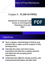 Fundamentals of Fluid Mechanics: Chapter 8: Flow in Pipes