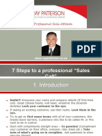 7 Steps Professional Sales Call