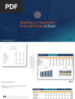 Building A 3 Statement Financial Model: in Excel