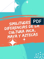 Similitudes y Diferencias de La Cultura Inca Maya y Aztecas