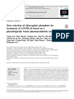 Dose Selection of Chloroquine Phosphate For Treatment of C - 2020 - Acta Pharmac