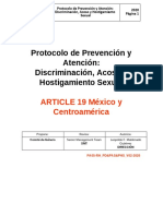 Protocolo de Prevención y Atención: Discriminación, Acoso y Hostigamiento Sexual