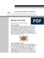 H2S Scavenger: Product Data Sheet
