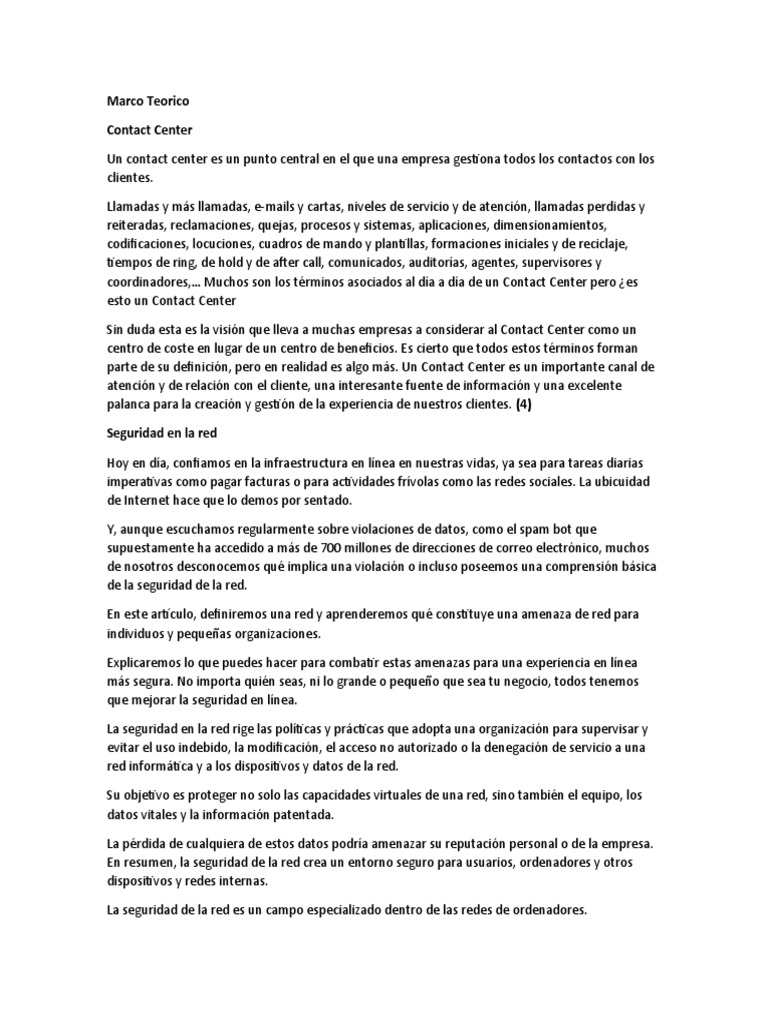 Marco Teorico Pdf Seguridad De Informacion La Seguridad Informatica