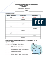 PDPR COMPARATIVE ADJECTIVES YEAR 4 PART 1