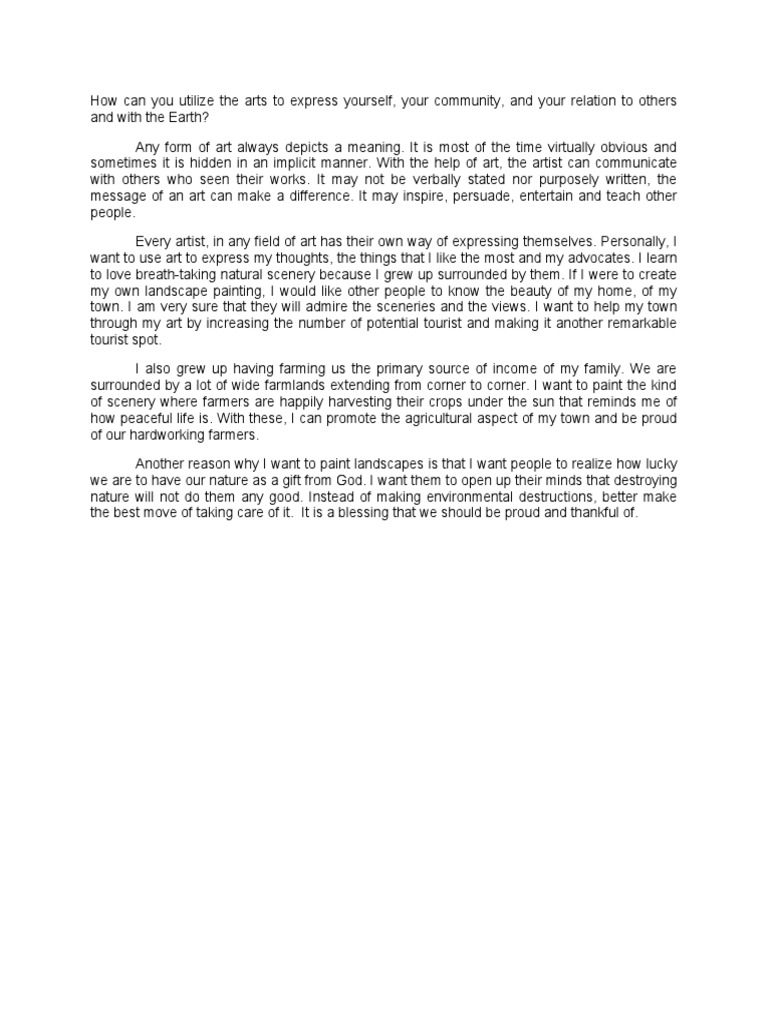 Expressing Community Through Art | PDF