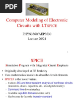 Computer Modeling of Electronic Circuits With LT: Spice