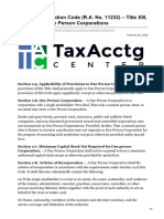 Taxacctgcenter - Ph-Revised Corporation Code RA No 11232 Title XIII Chapter III One Person Corporations