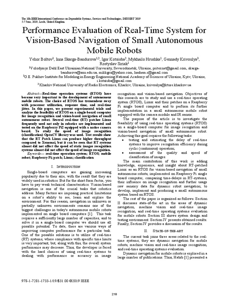 28.performance Evaluation of Real-Time System For | PDF | Computer ...