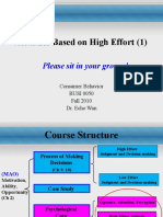 Attitudes Based On High Effort (1) : Please Sit in Your Groups!