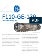 GE F110-GE-129 Turbofan Engine Powers F-15 and F-16 Aircraft