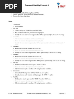 Transient Stability Example 1: Objectives