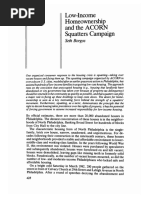 Borgos - 1986 - Low Income Homeownership and The ACORN Squatters Campaign - (Philadelphia)