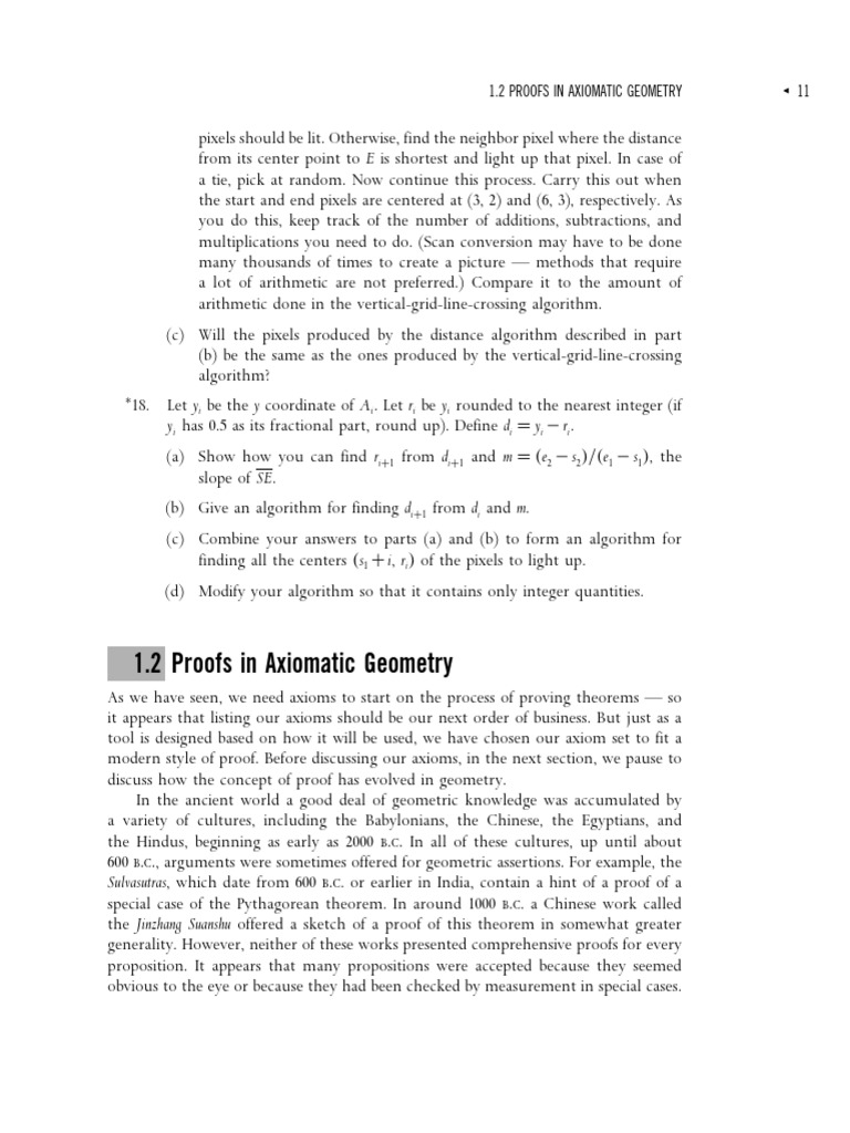 Axiomatic Geometry and Proof Standards | PDF | Mathematical Proof ...