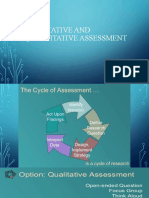 Qualitative & Quantitative Assessment Methods