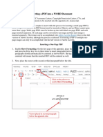 HowTo - Inserting A PDF Into A WORD Doc Via PDF or Image PDF