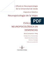 Tema 3. Evaluación Neuropsicológica en Demencias PDF