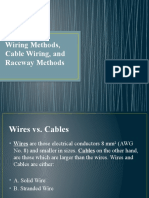 Wiring Methods, Cable Wiring, and Raceway Methods