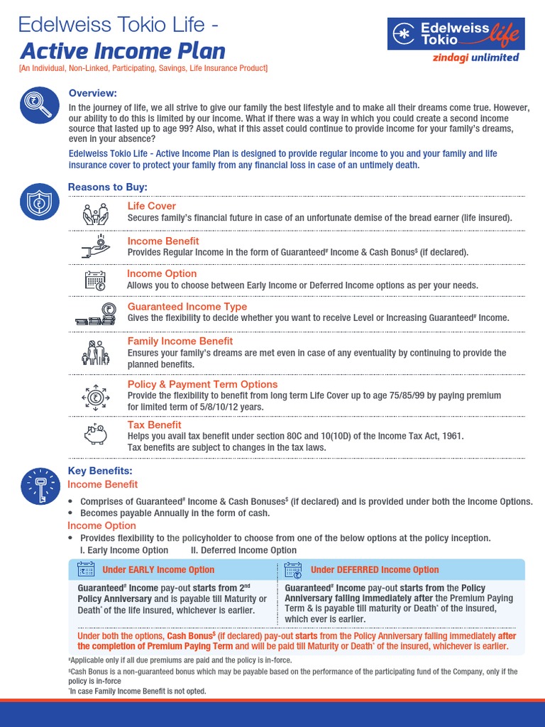 Secure Family Income Plan | PDF | Life Insurance | Insurance