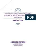 MODULE 2 - LES #6 Equilibrium of Coplanar Force System (Concurrent and Non-Concurrent)