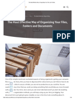 The Most Effective Way of Organizing Your Files and Folders PDF