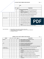 General Facility Safety Inspection Checklist Page