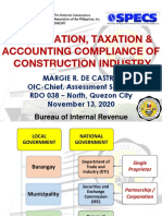 Registration, Taxation & Accounting Compliance of Construction Industry