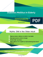 Diabetes Mellitus in Elderly: Challenges in Diagnosis and Treatment