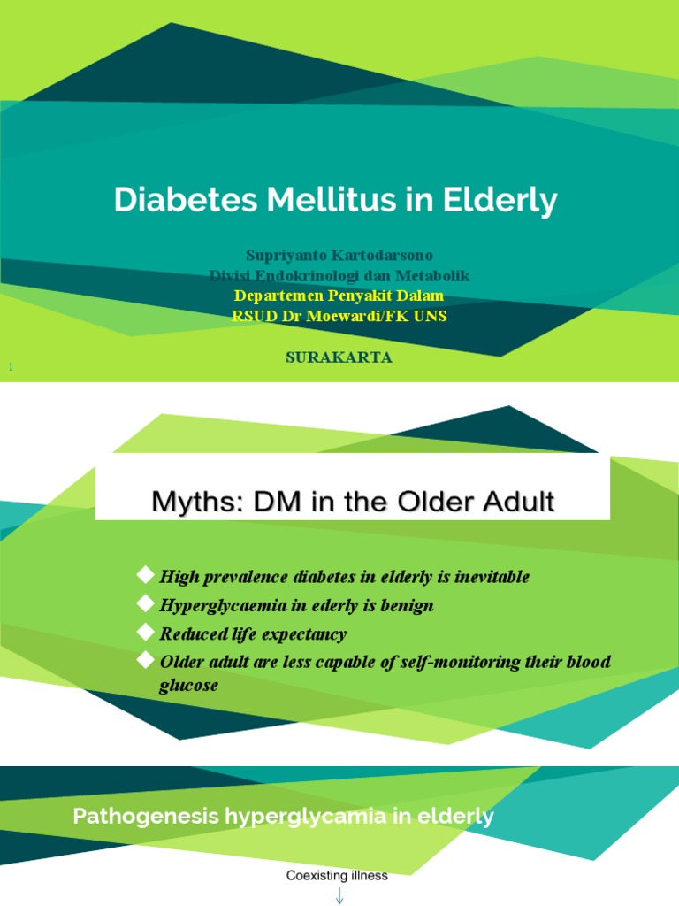 Managing Diabetes in the Elderly | PDF | Diabetes Management | Diabetes
