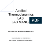 Applied Thermodynamics Lab 2k9ee-834