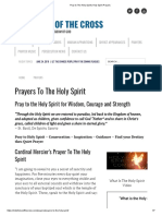 Pray To The Holy Spirit - Holy Spirit Prayers
