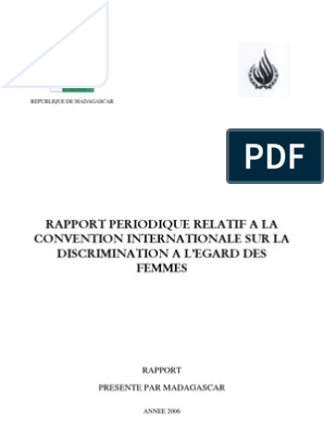 Rapport IDH sur l'état des lieux des efforts déployés pour mettre